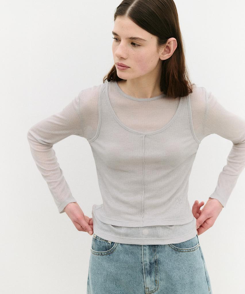 ROLAROLA Nubasic Tencel T-Shirt Set Gray