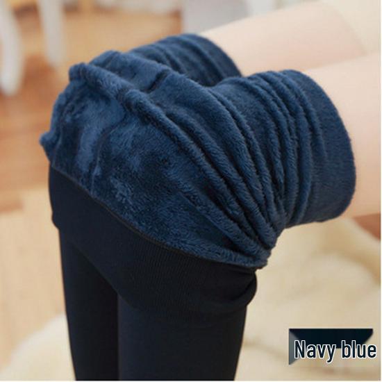 Женские бархатные утепленные леггинсы - Большой размер, Корейский стиль, Жемчужный бархат, Тепло 200 г для осени и зимы