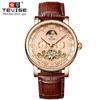 TEVISE New Temperament Thin Mechanical Watch Men's Calendar Large Dial Watch