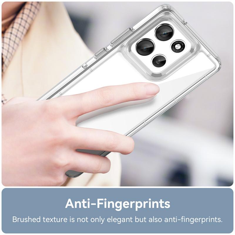 Чехол для Motorola Moto G86 Чехол для Motorola Moto G86 ТПУ Прозрачный ПК + Силикон Ударопрочный Противоскользящий Защитный Чехол для Телефона Moto G86