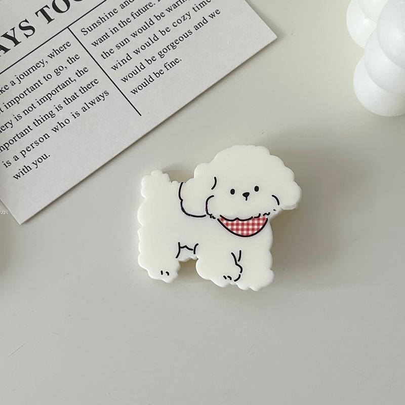 Милая мультяшная собака акриловая заколка для волос для женщин и девочек заколки для волос с животными индивидуальные милые заколки челки заколки аксессуары для волос