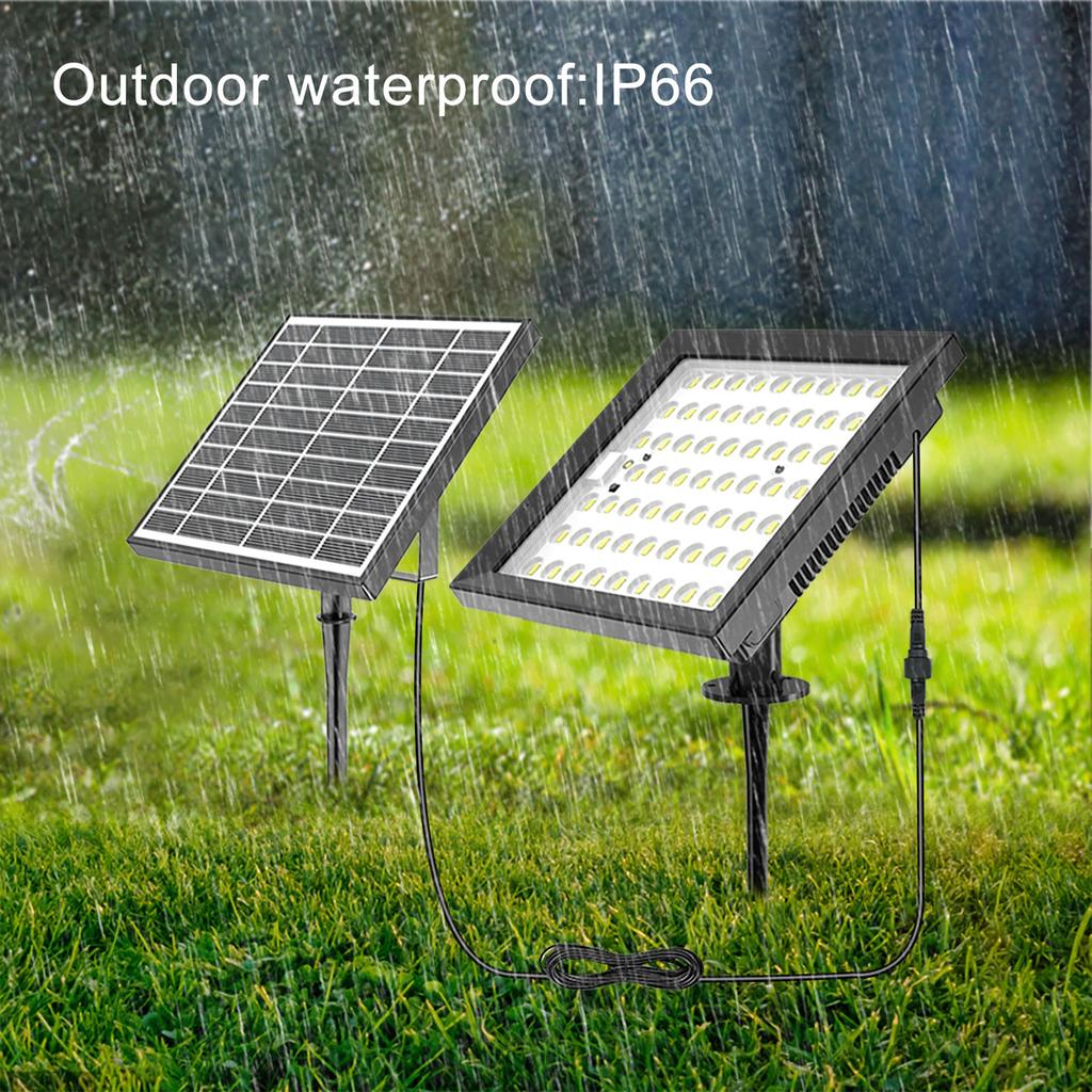 Настенный светильник на солнечной энергии, газонная лампа, внутренние и уличные солнечные настенные светильники, 124 светодиода * 2 с пультом дистанционного управления