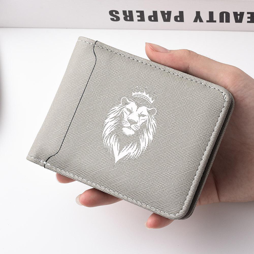Men's Wallet Short Ultra-Thin Personalized Design Multi-Card Slot Man's Wallet Multi-Functional Credit Card Holder
