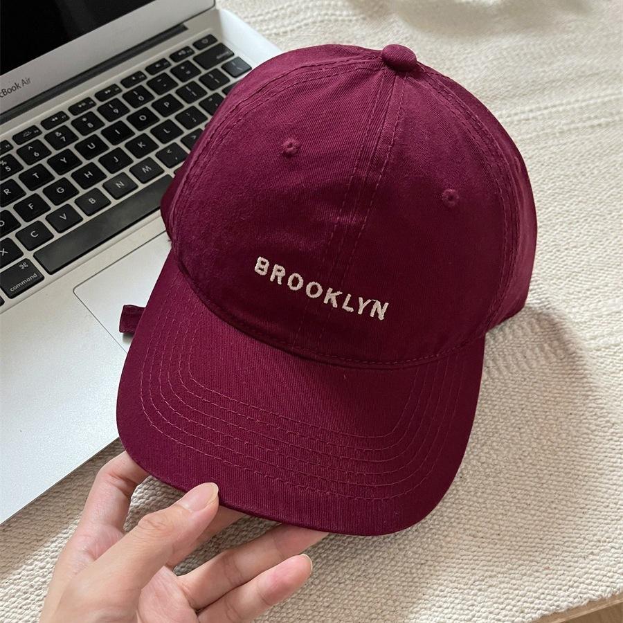 High-quality version baseball cap children's spring and summer new wide-brimmed big-faced deep-topped face small peaked cap men