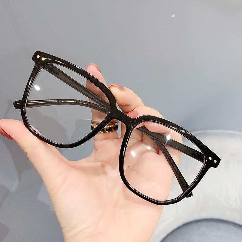 Round Spek Spec Anti Blue Light Blocking Glasses Transparent Spectacles Frame Plastic Computer Gaming Glasses Cermin Mat