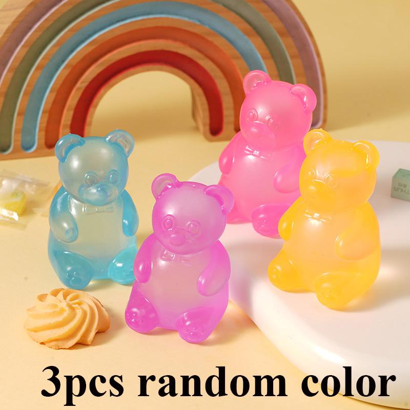 Мягкие жевательные мишки Антистресс Игрушки-фиджеты Сквиши Мячик для снятия стресса Декомпрессия Сжимающая игрушка Для детей Подарок на день рождения