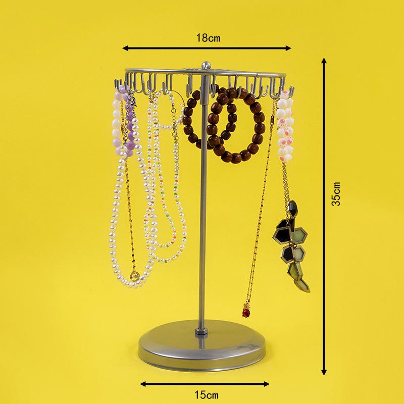 Вращающаяся подставка для ювелирных изделий: ожерелья и серьги
