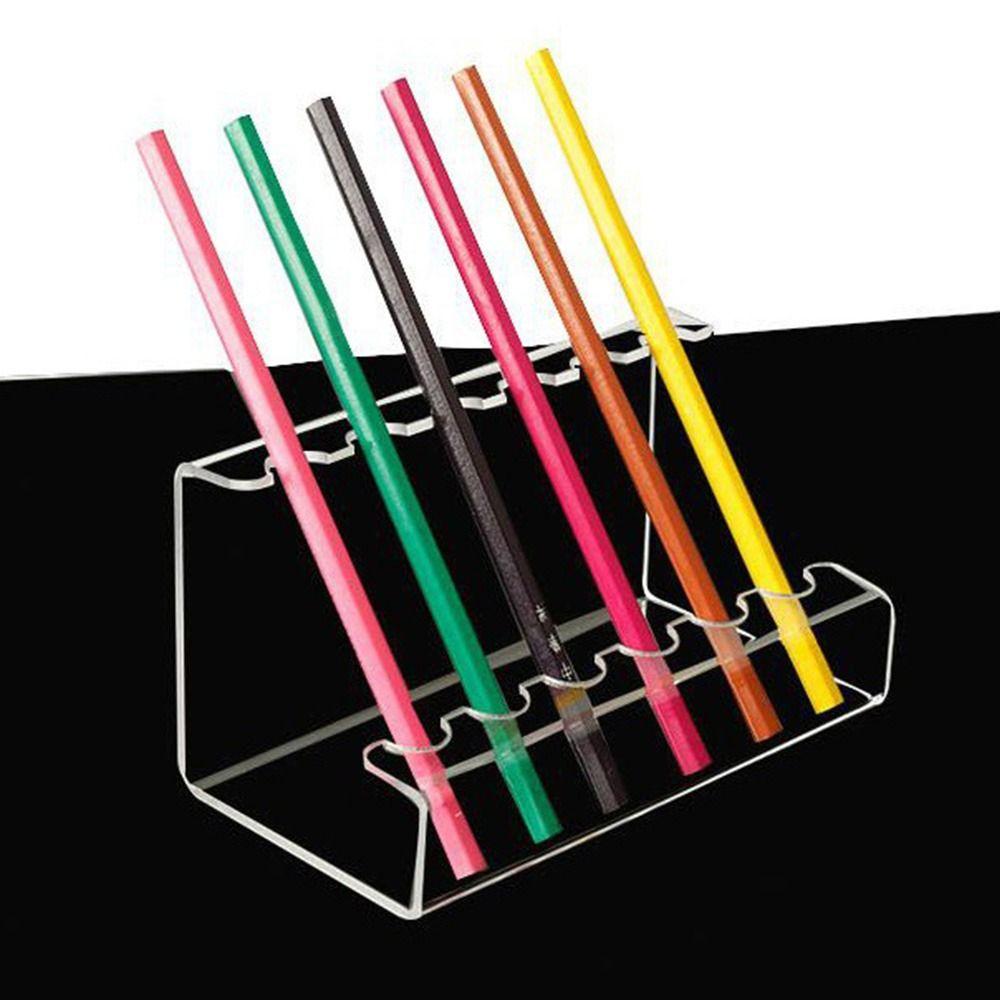 Прозрачная креативная многофункциональная акриловая подставка для канцелярских товаров, стойка для макияжа, держатель для кистей, держатель для ручек