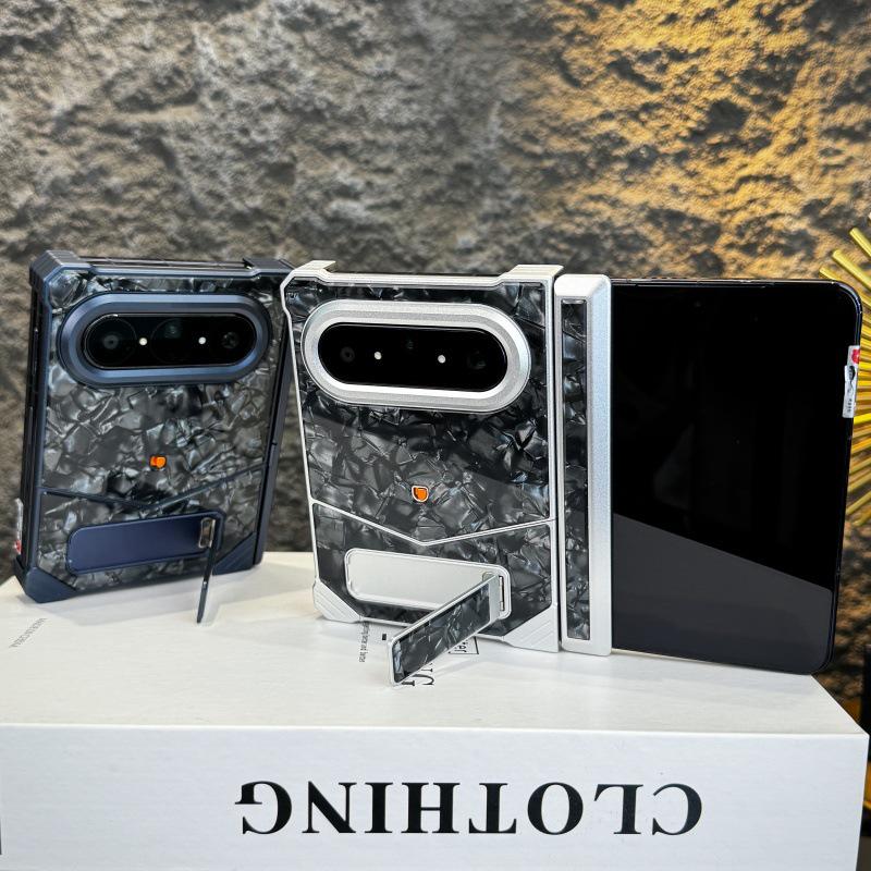 Чехол-книжка Huawei Pura X Max Lamborghini - Роскошная мраморная текстура с подставкой