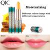 QIC Меняющая тепло губная помада, увлажняющая, стойкая, красочная, тысячи людей, тысячи цветов, губная помада, меняющая цвет