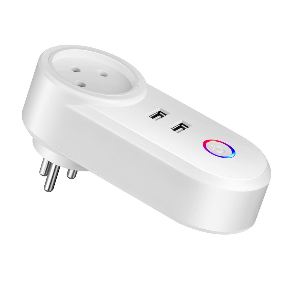 Умная розетка с USB и дизайном в стиле граффити: Совместимо со стандартами США, Бразилии, Австралии, Израиля и Италии; Таймер-розетка для трансграничного использования.