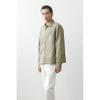 H M Regular Fit Cotton Twill oversHirt kHaki Green
