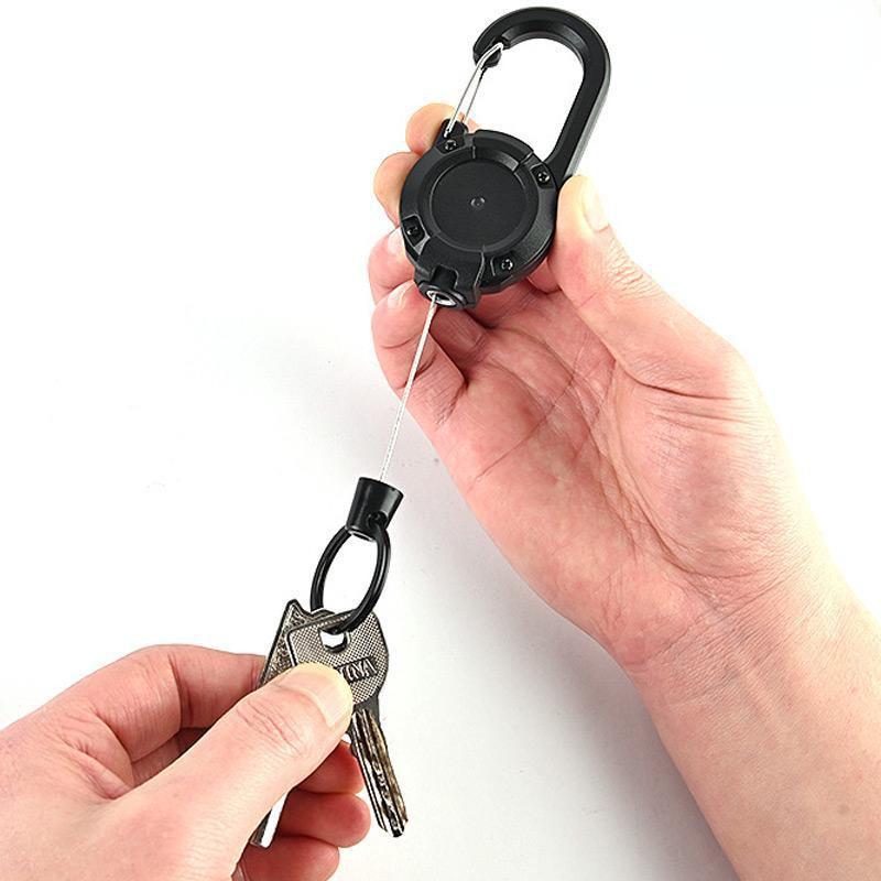 1 шт. выдвижной карабин брелоки брелок легкий портативный анти-потерянный зажим рюкзаки товары для улицы