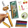 [Fish Rod+Reel+Line+Accessories] Portable Pocket Telescopic Fishing Rod Reel Full Kit Pen Shape Pole 96cm For Fishing Beginner