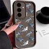 Чехол с рисунком китовой акулы для Samsung Galaxy S25 Edge S24 S25 S23 S22 Ultra S24 FE A56 A55 A54 A36 A26 A15 A16 5G TPU чехол для телефона