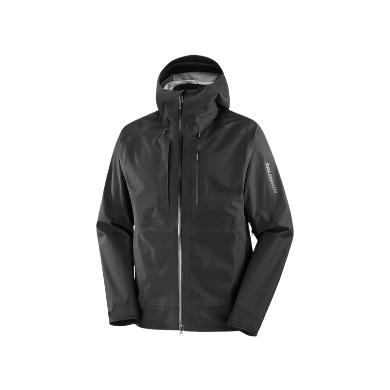 Salomon Outline Gore-Tex 3L GTX Waterproof Windproof Shell Jacket Men jackets Deep-Black LC2536500
