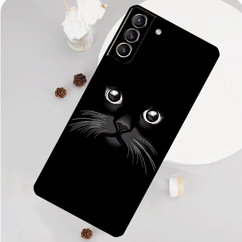 Чехол для телефона с глазом кошки для Samsung Galaxy S26 S25 S24 S20 S21 S22 S23 Ultra S10 Plus S25 FE Funda Cover