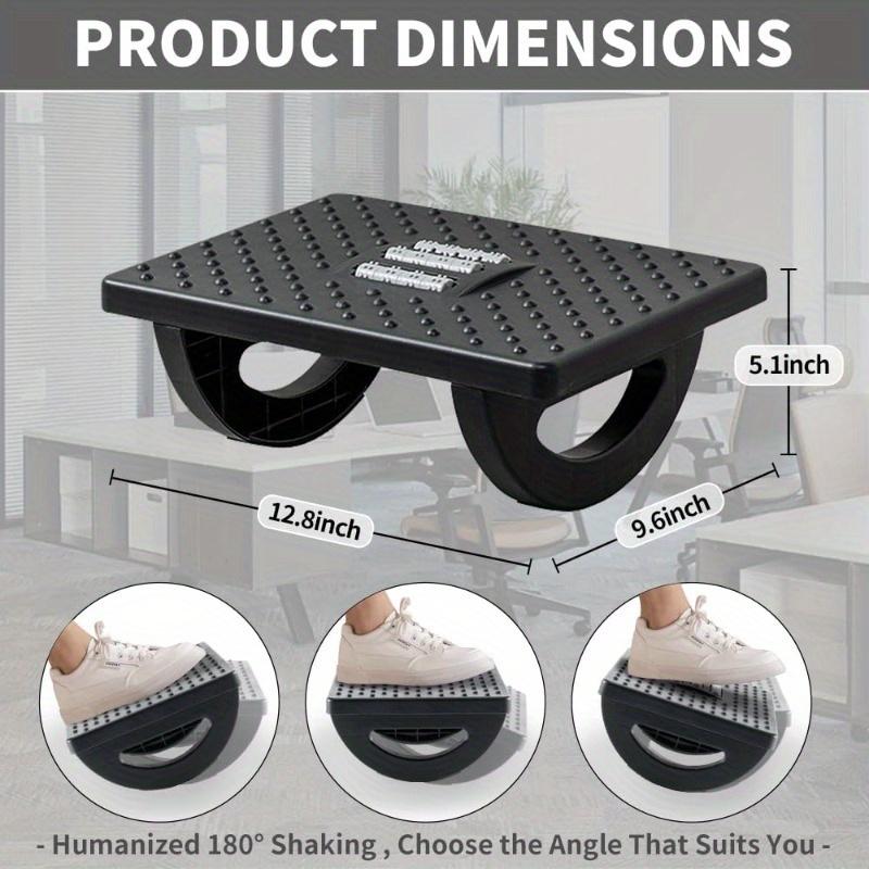 Footrest under the desk Ergonomic footrest for under the desk Swing footrest with roller massage function Chair leg support Suitable for people who