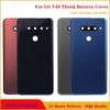 100% оригинальная стеклянная крышка батарейного отсека для LG V40 ThinQ V405QA7 V405UA V405, задняя крышка батарейного отсека с камерой