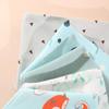 5PCS/SET Cartoon Print Baby Bibs Double-Sided Feeding Bibs Unisex Style Cotton Bibs  Mealtime