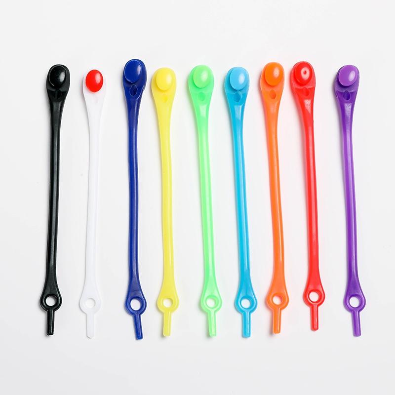 12pcs/Pack Lazy Silicone Shoelaces Round Elastic Shoe Laces Special No Tie Rubber For Sneakers Fit Strap It Is More Convenient To Save Your Time Seed
