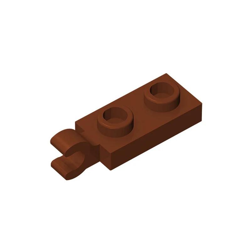 100pcs 63868 42923 Modified 1 x 2 Clip on End Bricks Collections Bulk Modular GBC Toys For Technical MOC DIY Building Blocks