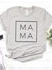 Футболка с принтом MAMA Letter, женская, с коротким рукавом и круглым вырезом, свободная, женская, летняя, модная, футболка, топы, одежда