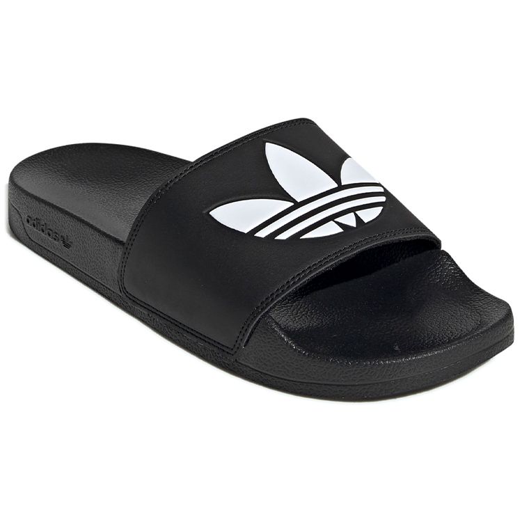 Adidas Adilette Lite Slides Trefoil Logo - Core Black Unisex Sneakers Cloud-White FU8298