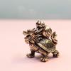 Медный орнамент ручной работы в виде животного, миниатюры медной черепахи-дракона, статуэтка черепахи-дракона, домашний декор