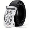 Высококачественный мужской деловой ремень с автоматической пряжкой