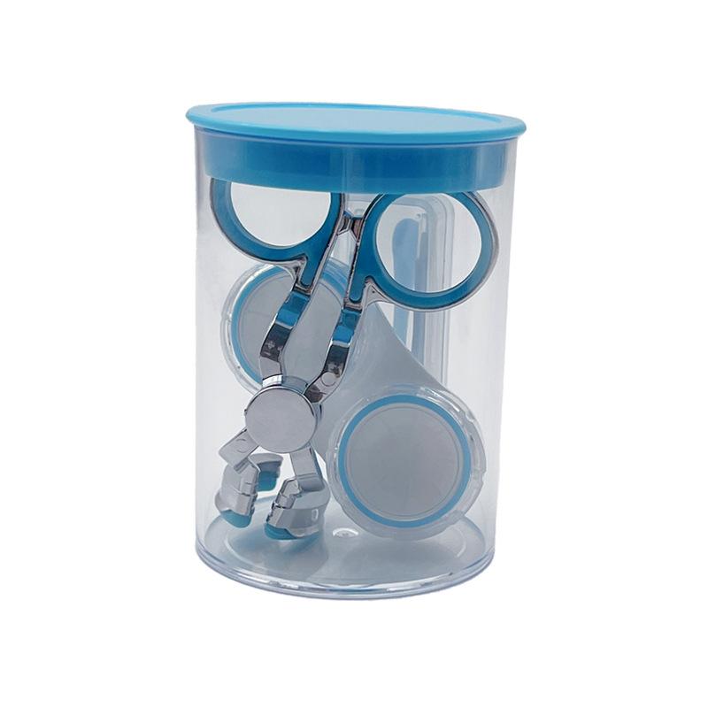 Portable Contact Lens Box Holder Travel Case with Tweezer Wearing Tools for Eye Contact Lenses Storage