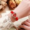1PC Watch Women's Fashion Simple Temperament Retro Love, Heart-shaped Quartz Watch Small Student Women's Watch Fashion Watch