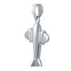 Серебряная подвеска без камней (2036777)