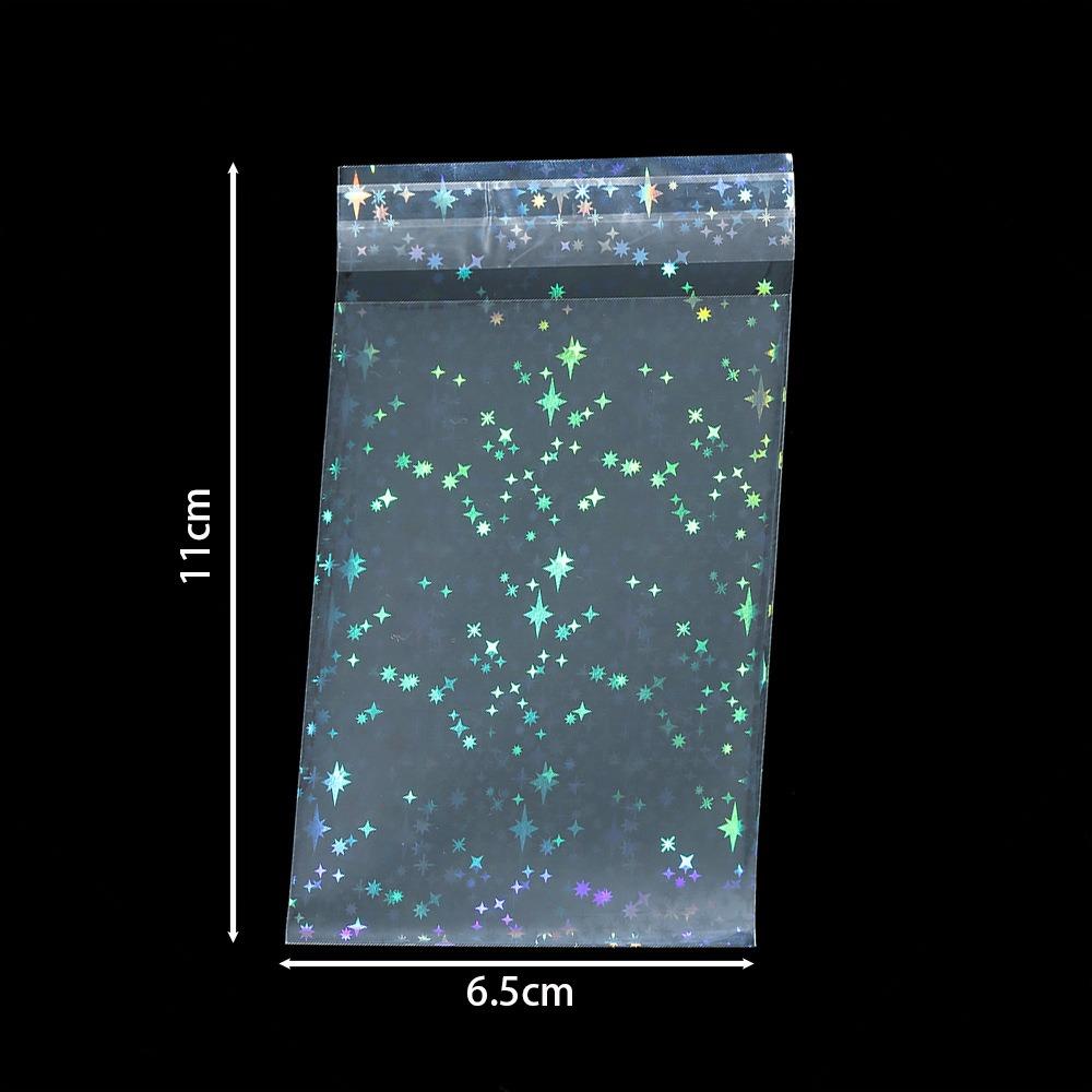50PCS Transparent Holographic Card Sleeves Waterproof Trading Card Protector Collectors