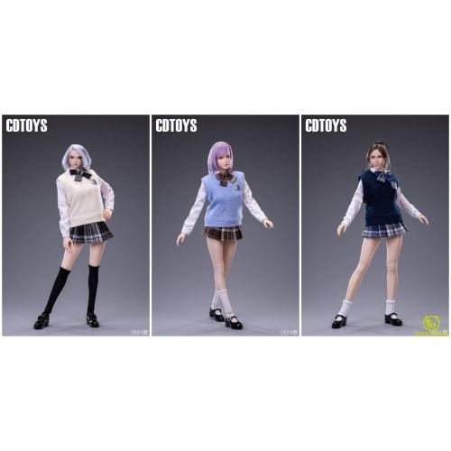 CDToys 1/6 Scale Figure High School Girl Uniform Set JK Action Figure (Body and Head Not Included) CD030C