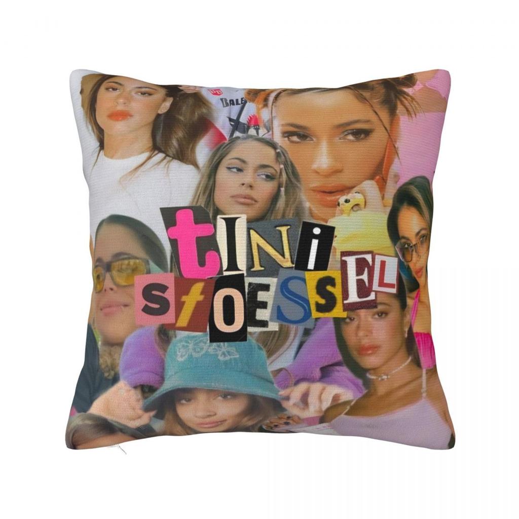 TINI STOESSEL Futttura Tour Square Pillowcases Seat Singer Cushion Cover Funny Throw Pillow Case