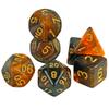 Mixed Colors Dice Polyhedral Dice Set of D4-D20 Glitter Powder Amazing Effect for DNDGame Tabletop TRPG Games