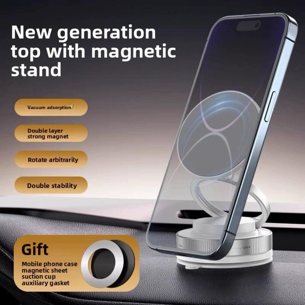 Car Magnetic Phone Holder, Adjustable Rotating Double-sided Suction, Hands-free Phone Holder, Hands-free Driving Accessories | Modern Car Accessories