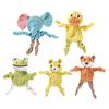 Plush Dog Toy Squeaky Animal Elephant Duck Puppies Chew Toy Interactive Fox Frog Crinkle Toy with Arm Leg Knots for Large Medium Small Dogs