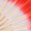 10-50Cm Length Adult Imitation Silk Dance Fan Double Sided Gradient Red Color Dancer Practice Dance Props Chinese Folk Dance Fan