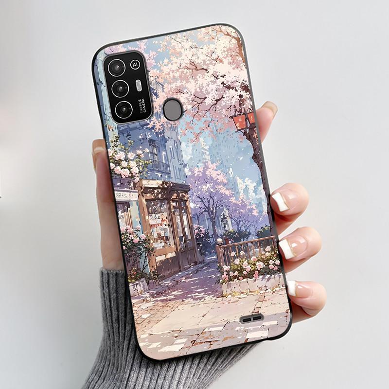 Чехол для ZTE Blade A52 Чехол для ZTE BladeA52 Задняя крышка Силиконовый Мягкий Черный ТПУ Роскошный Дракон Милый Крутой Мальчики Девочки Бампер Накладка на Телефон