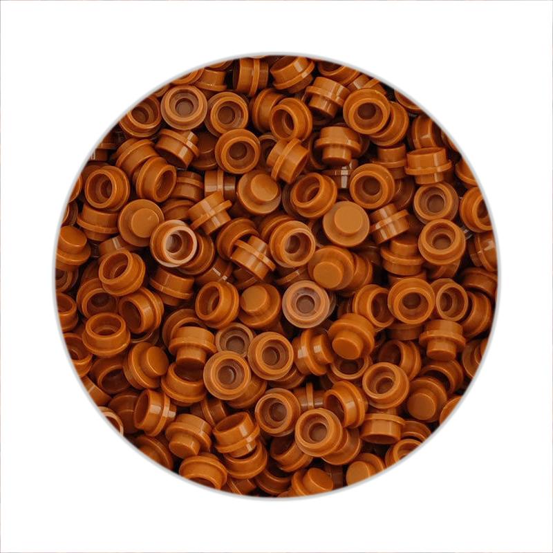 300/500/1000 шт. Сборные частицы 6141 Пластина круглая 1x1 точка DIY строительные блоки фигурки лампа кирпичи игрушка для детей 4073