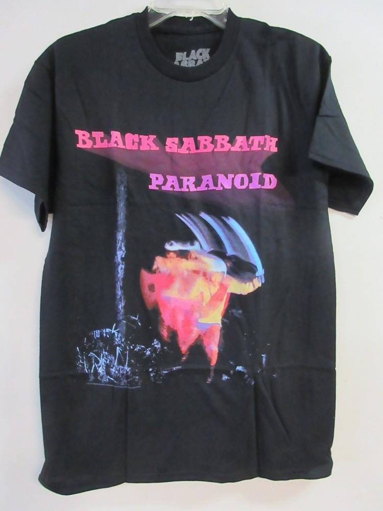 ОФИЦИАЛЬНЫЙ МЕРЧ BLACK SABBATH PARANOID ГРУППА КОНЦЕРТ МУЗЫКА СРЕДНИЙ Унисекс Футболка