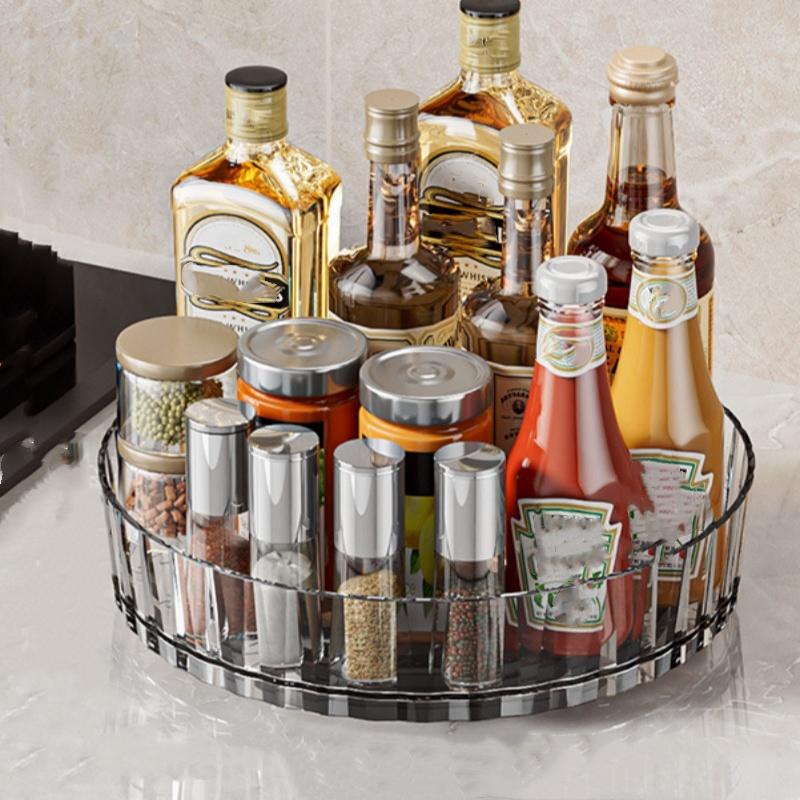 Вращающийся на 360 градусов поднос для специй, вращающееся основание, кухонный органайзер для кухни