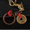 2026 Year Of Chinese Zodiac Horse Lucky Pendant Keychain Copper Feng Shui Wealth Key Ring Women Men Bag Charm Jewelry Gift