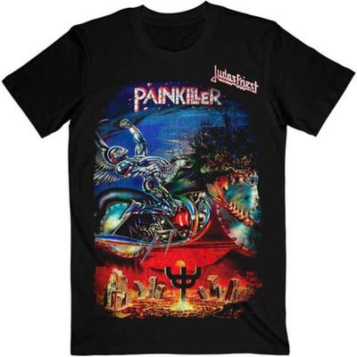 Judas Priest Painkiller Черная Ретро Мужская Футболка Свободный Крой Чистый Хлопок Унисекс Уличная Одежда Топ графические футболки винтажная футболка