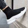 Fashion Sneakers for Men Fashion High Top Sock Shoes Autumn New Breathable Casual Shoes Outdoor Platform Anti Slip Walking Shoes 2024