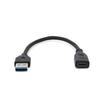 Кабель-адаптер USB 3.0 (папа) на Type C (мама), для быстрой зарядки и передачи данных, совместимый с разъемом USB C на USB 3.0, пластиковая текстура