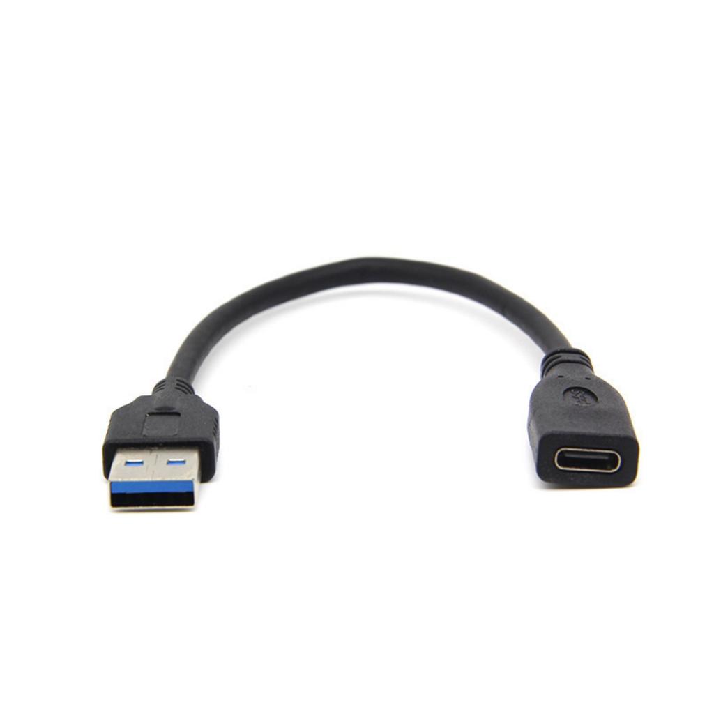 Кабель-адаптер USB 3.0 (папа) на Type C (мама), для быстрой зарядки и передачи данных, совместимый с разъемом USB C на USB 3.0, пластиковая текстура