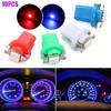 10Pcs 5050 1SMD T5 B8.5D Gauge LED Indicator Bulbs Dashboard Side Interior Dash Lights Car Lights